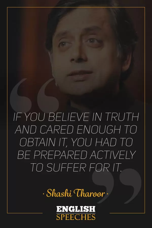 Shashi Tharoor Quote