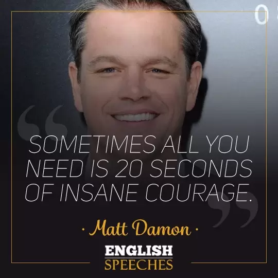 Matt Damon Quote