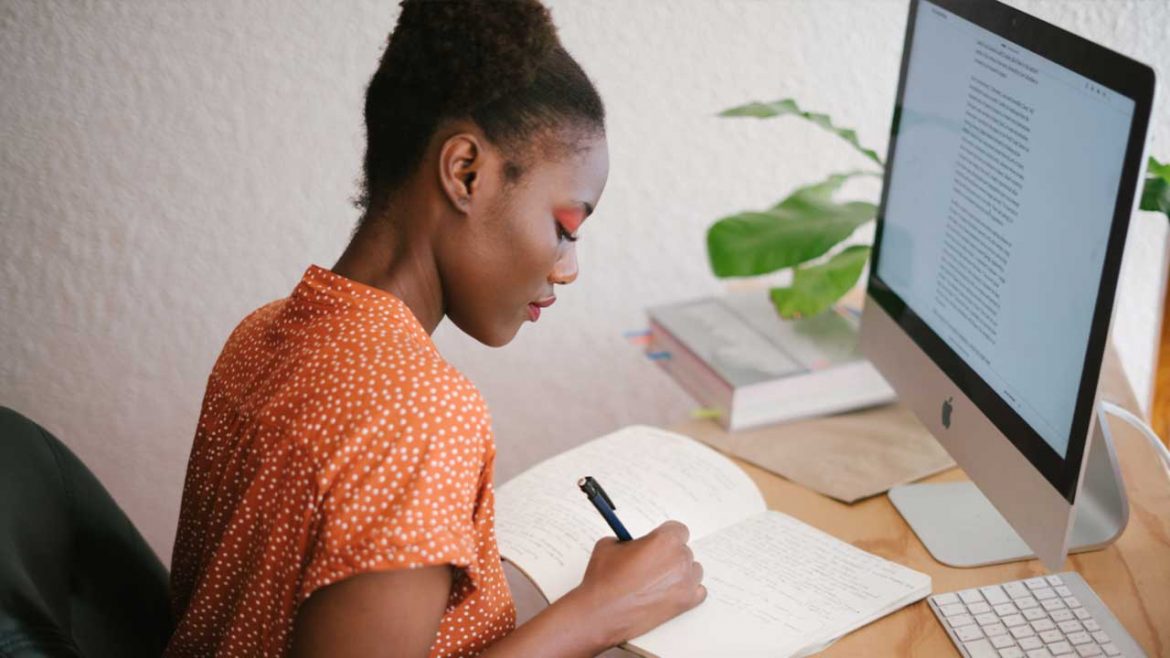 She does homework 06 picture