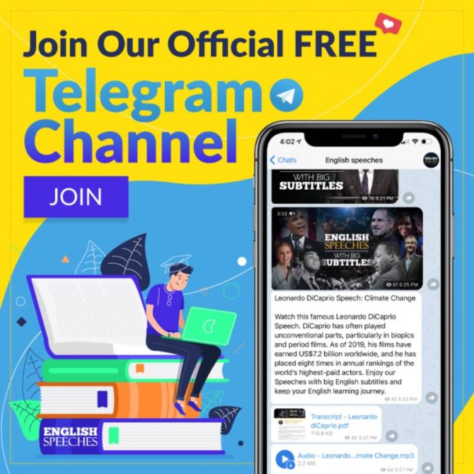 English Speeches Telegram Channel